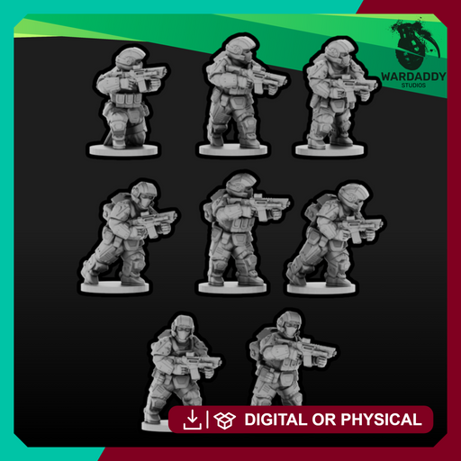 Sci-Fi Expeditionary Drop Troops- Carbine Infantry (15mm) - Only-Games