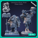 Grimdur The Cleric - Idle and Action Pose - STL only
