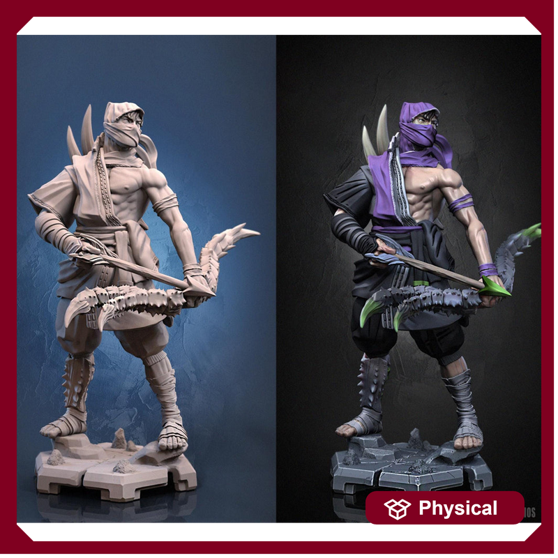 Human  Rogue Assassin Ranger Ninja PC NPC | UNPAINTED Miniature | 28mm,32mm,54mm,75mm,100mm Scales | Pathfinder Figure DnD | Figurine - Only-Games