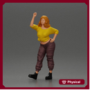 Empowered woman confidently striking a pose in casual, stylish attire