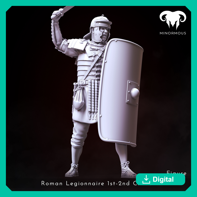 Figure - Roman Legionnaire 1st-2nd C. A.D. Rome's Unyielding Guardian!