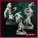 Trolls male set 3 miniatures 32mm
