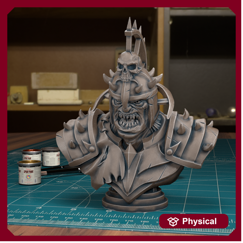 Orc Bust 01 - TytanTroll Miniatures - DnD - Fantasy - 50mm