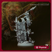 Goblin Pair with Tower Shield | Dungeons and Dragons | 28mm,32mm,54mm,75mm,100mm Scales | Pathfinder Mini for Painting | Archvillain Games - Only-Games