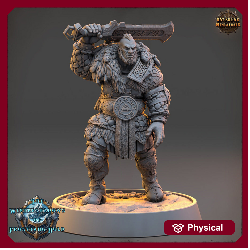 Viking Human Ranger Barbarian Fighter PC NPC | 28mm, 32mm,54mm, 75mm, 100mm Scales | Dungeons and Dragons | Pathfinder | Daybreak Miniatures - Only-Games