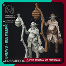 Brews - Bee Keeper - Firbolg -  PRESUPPORTED - Illustrated and Stats - 32mm scale