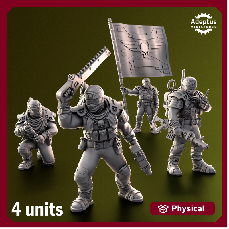 Command squad. Red Dune Regiment. Imperial Guard