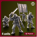 Command squad. Red Dune Regiment. Imperial Guard