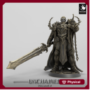 Oathbreaker Paladin, Fighter Battlemaster Great Sword PC / NPC, DnD 5e Unpainted Mini| 28mm, 32mm,54mm,75mm,100mm Scales |Dungeons & Dragons - Only-Games