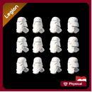(Legion) 12x Galactic Marines Helmets
