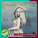 Adventurer Pirate Andrea - Pirate Adventurer Swashbuckler - 75mm + 35mm Scale