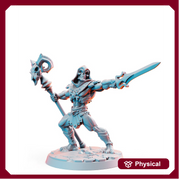SkullDor - Those Wonderful 80's| Evil Sorcerer Wizard | 28mm,32mm,75mm Scale | Animation Fan Art - Figurine mini - D&D 5e - RN Estudio - Only-Games