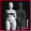 Sub Series 96b - Naked & Bound Kneeling Female Prisoner Slave