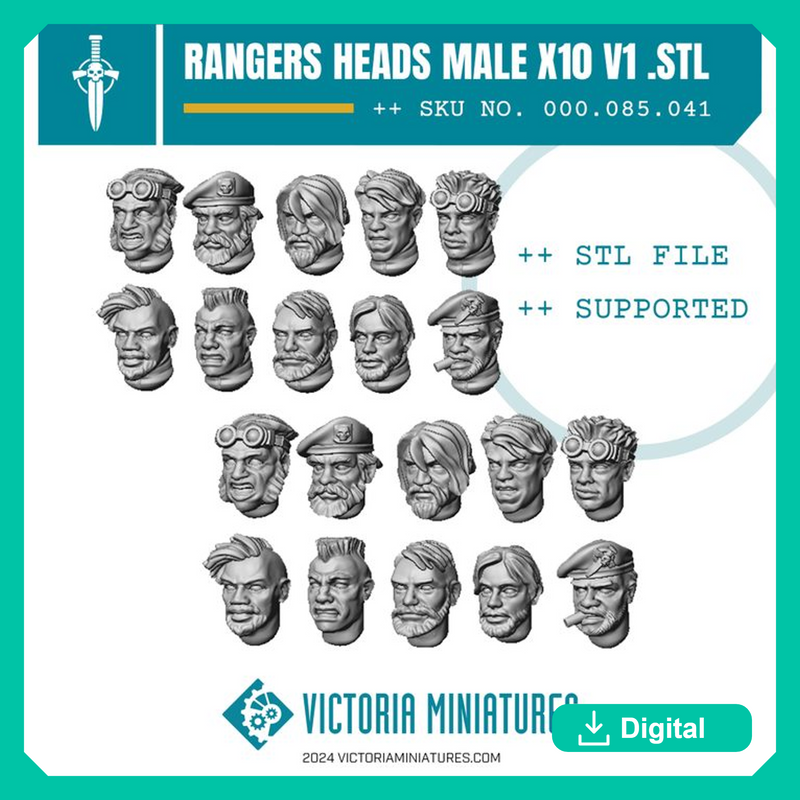 Ranger Heads Male V1 - Only-Games