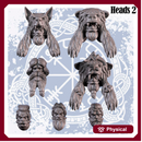 Heads with beards 2 F