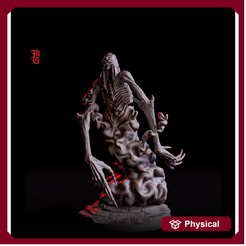 Wraith Undead, Demon Fiend, Resin Miniature | 28mm, 32mm,54mm, 75mm,100mm Scale  | Dungeons and Dragons D&D 5e Pathfinder | Flesh of Gods - Only-Games