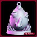 Crimson Lithonit - egg - 32mm - DnD -