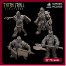 Zombie Dwarf Pack - TytanTroll Miniatures - DnD - Fantasy
