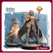 Human Female Wizard, Warlock, Sorcerer PC NPC | 28mm, 32mm,54mm, 75mm, 100mm Scale Resin Miniature | Dungeons and Dragons | - Only-Games