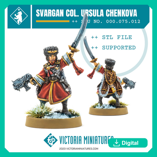 Ursula Chenkova Svargan Colonel .STL Download - Only-Games
