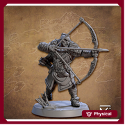 Ranger Fighter Archer Sharpshooter | 28mm, 32mm, 54mm,75mm,100mm Scale Resin Miniature Dungeons and Dragons D&D Pathfinder | Artisan Guild - Only-Games