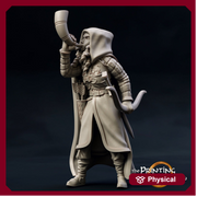 Fighter Ranger Archer in Studded Leather | 28mm Scale | 32mm Scale | 75mm Scale Pathfinder Figure | DnD | miniature Figurine unpainted | - Only-Games