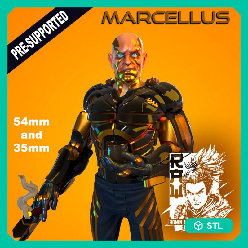 Marcellus - Cyberpunk Mob Boss - STL only