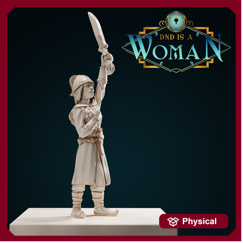 Halfling Paladin - Ansira Swiftspirit - 28mm / 32mm / 75mm