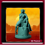 Human Female Sorcerer Queen, Wizard, Warlock PC NPC Unpainted Mini | 28mm,32mm,54mm,75mm,100mm Scales | Dungeons and Dragons | Pathfinder | - Only-Games