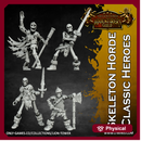 Skeleton Horde Classic Heroes - Set of 4 (32mm scale)