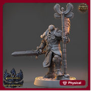 Oath of the Conquest Paladin, Cleric  | 28mm, 32mm, 54mm, 75mm Scales | 100mm Tall | Dungeons and Dragons | Pathfinder | Daybreak Miniatures - Only-Games