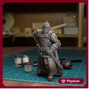 Town Guard Swinging Sword - Frostgrave Pathfinder - Fantasy DND - TytanTroll Miniatures