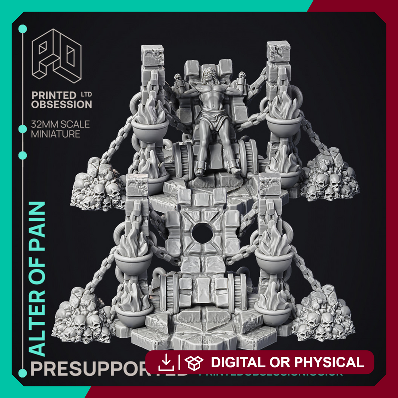 Corpses & Alter - 17 model pack - PRESUPPORTED Scenery - Hell hath no Fury - 32mm scale