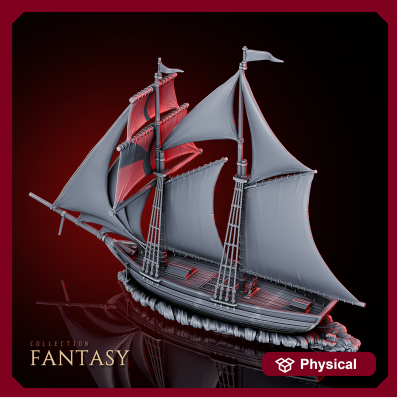 Golden Rose Sailing Ship - Only-Games