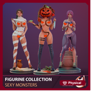 FIGURINE COLLECTION / SEXY MONSTERS / 3 PIECES