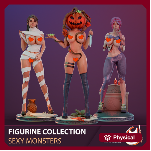 FIGURINE COLLECTION / SEXY MONSTERS / 3 PIECES - Only-Games