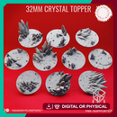 Basing Toppers - Crystal - 32mm (Pre-Supported)