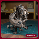 Gnoll Blade Fighter - Frostgrave Pathfinder - Fantasy DND - TytanTroll Miniatures