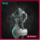 (0312) Male warforged assassin rogue  thief with magic swords and knives