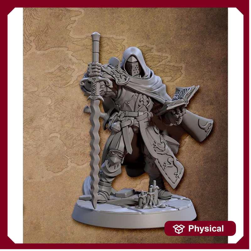 Human War Wizard, Eldritch Knight Fighter | 5 Sizes/Scales Exclusive | Resin Mini | Dungeons & Dragons - Only-Games