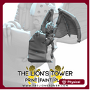 Infernal Imp with a contract - 32mm scale miniature