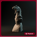 Deinonychus bust - dinosaur head