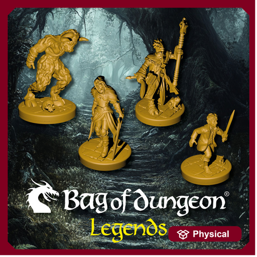 Bag of Dungeon LEGENDS Expansion Figures – 4 Character Set - Only-Games