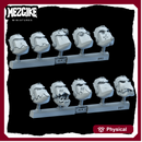 Orc beaky boyz heads (physical miniatures conversion pack)