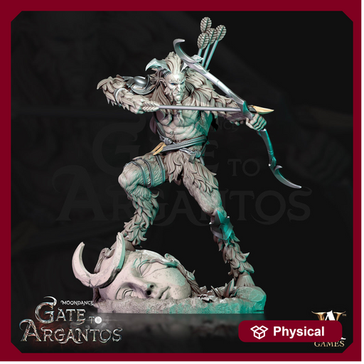 Satyr Archer, Goat-Man PC NPC Fey Miniature | 28mm, 32mm, 75mm Scales | Dungeons and Dragons | Pathfinder | Archvillain Games - Only-Games
