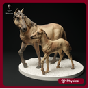 Konik Horse Mare and Foal 1/43