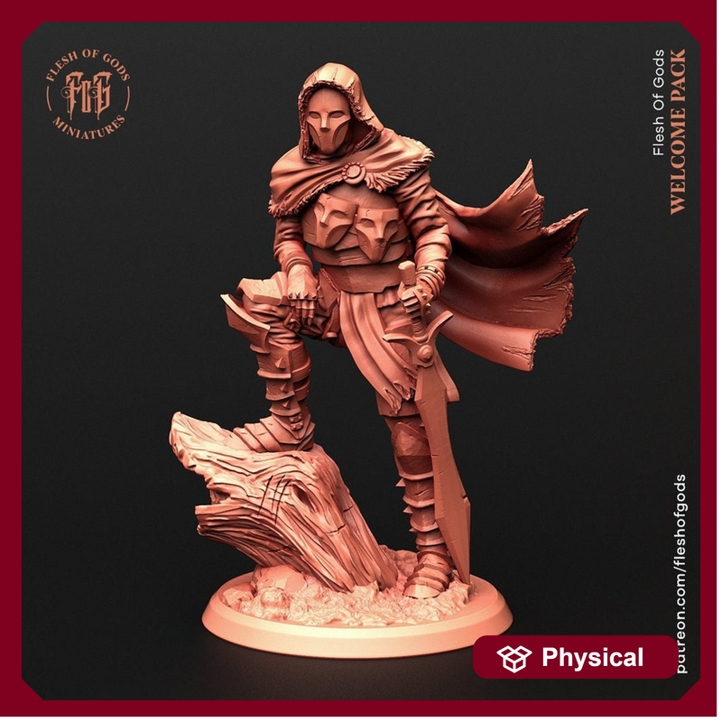 Rogue Assassin  Ranger | 28mm, 32mm,54mm, 75mm, 100mm Scale Resin Miniature | Dungeons and Dragons | Daybreak  Miniatures - Only-Games