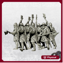 Men at arms with voulges