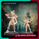 Parrot Pirate Robin -  Pirate Captain with Parrot - 32mm - Heroic scale