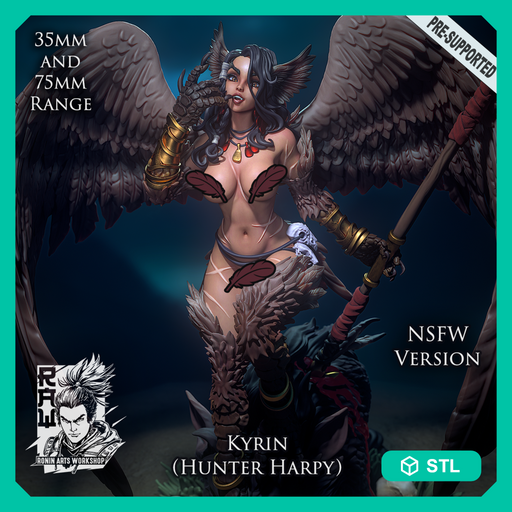 Kyrin - Hunter Harpy (NSFW) True Form - STL only - Only-Games